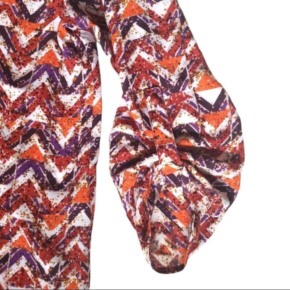 Cato Chevron Multicolor Hi Lo Top, Size XS - Picture 7 of 12